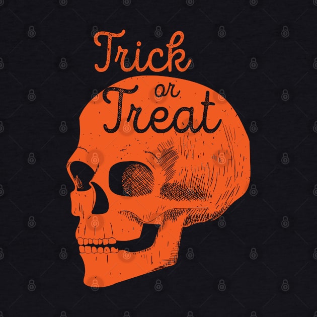 Halloween Skull Trick or Treat (Orange) [HT] by HalloweenTown